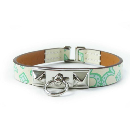 Hermes 2023 Rival Mini Silver Hardware Bracelet Leather Multi T2 B Engraved