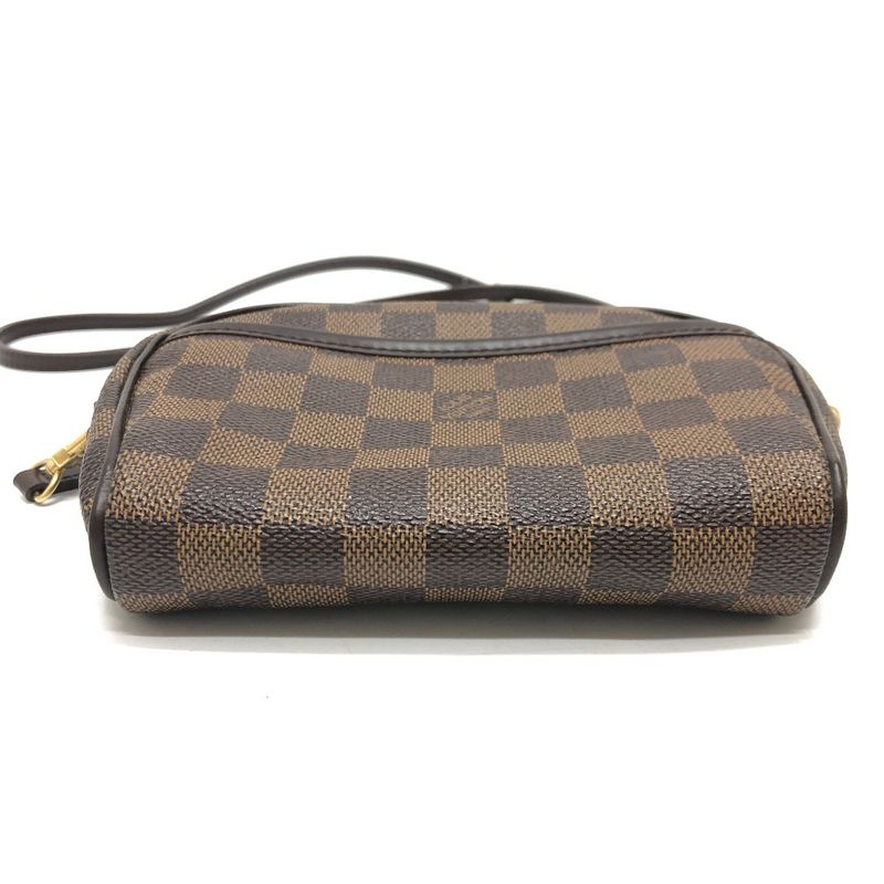 Louis Vuitton Shoulder Bag Pochette Ipanema N51296 Damier Canvas Ebène Brown