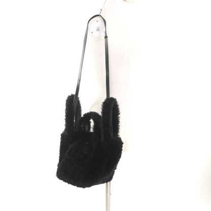 Balenciaga 672793 Everyday 2.0 Xs Logo Embroidered F Fur Shoulder Tote Bag