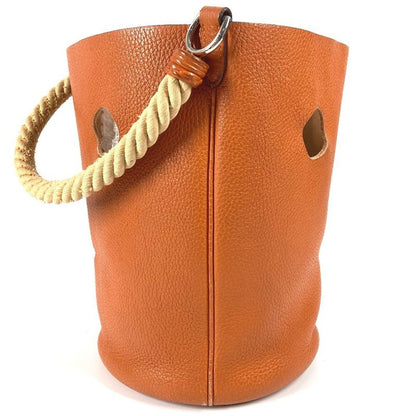Hermes Shoulder Bag Mangeoir MM Mangeoir MM Taurillon Cles Mance Orange