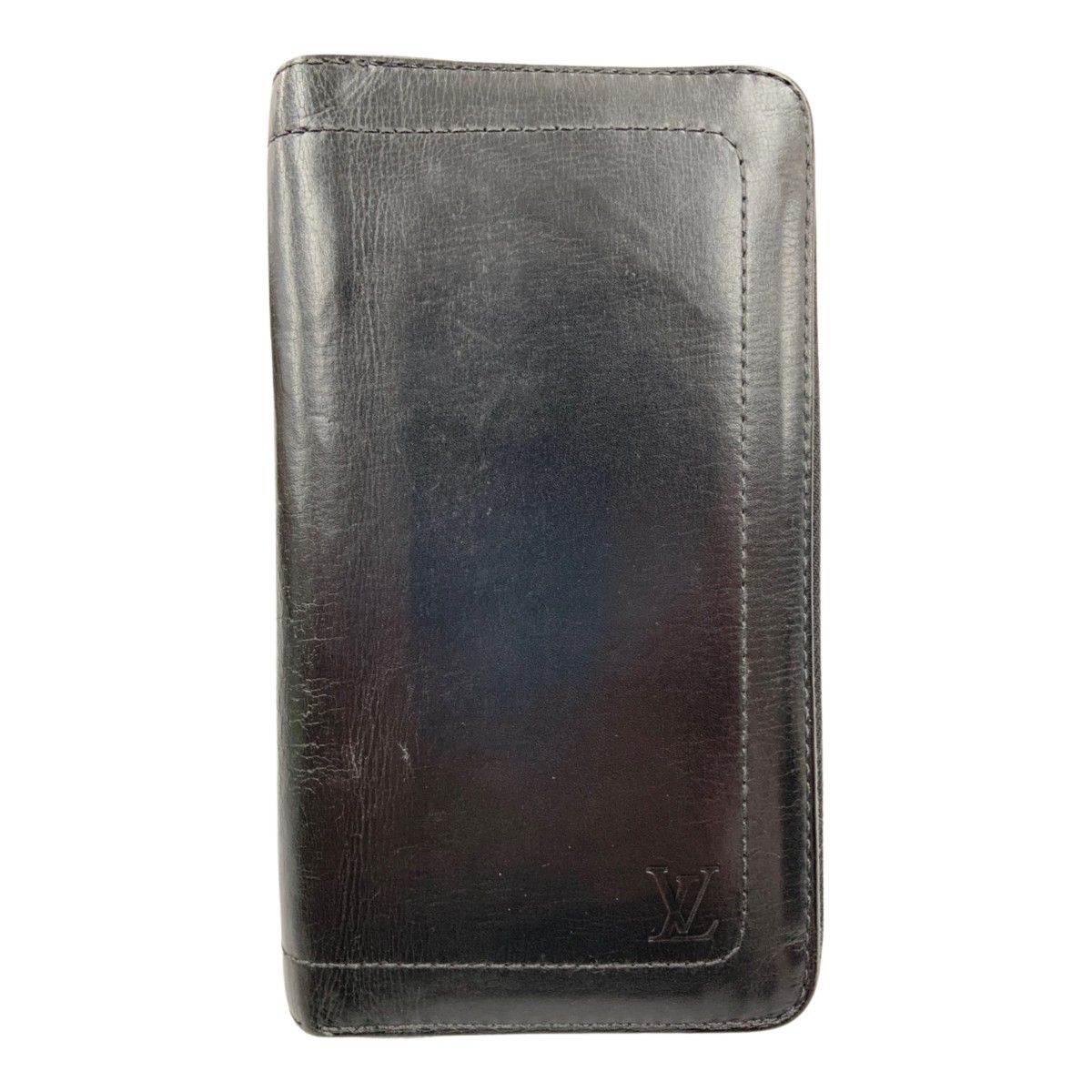 Louis Vuitton Zippy Organizer Utah Round Zipper Long Wallet M97026 Black