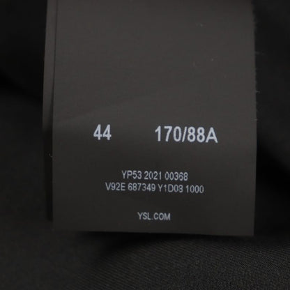  Saint Laurent Paris 2021 687349 100% Silk Lining Single Jacket Tailored