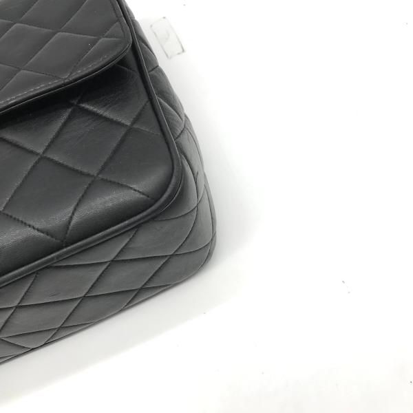 Chanel Quilted Big CC Logo Chain Shoulder Bag Black
