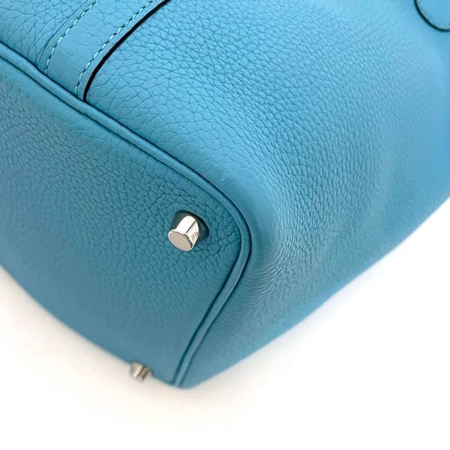 Hermes Handbag Picotin Lock PM Light Blue Jean Excellent Condition
