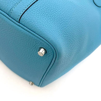 Hermes Handbag Picotin Lock PM Light Blue Jean Excellent Condition