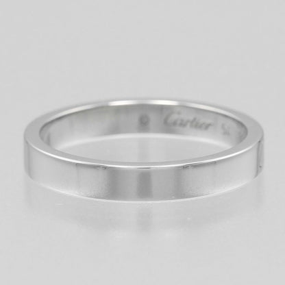 Cartier C De Cartier Engraved Pt950platinum 13.5 Ladies 5.3g Ring
