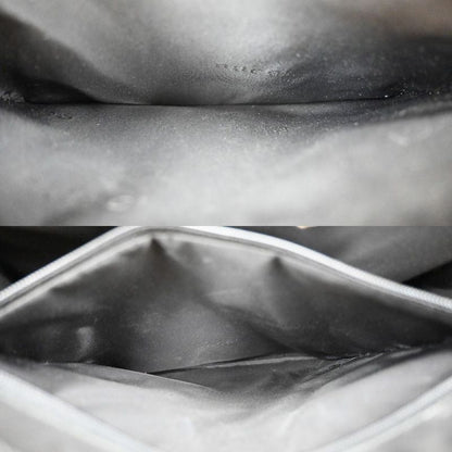 Gucci Tote Handbag Bamboo Black Leather 30ka703