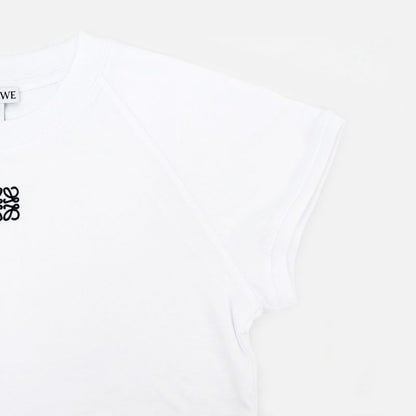 Loewe Short Sleeve Small Fit T-shirt White S Size S359y22x96 Cotton
