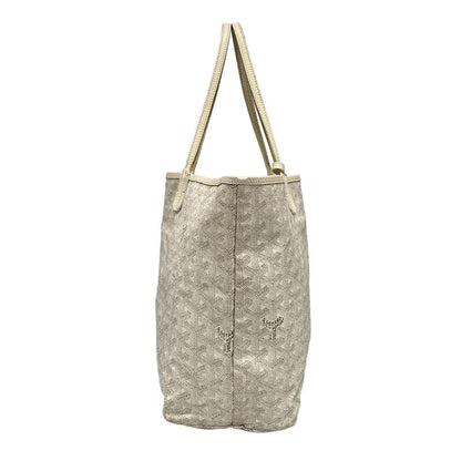 Goyard Tote Bag Saint Louis PM White Leather