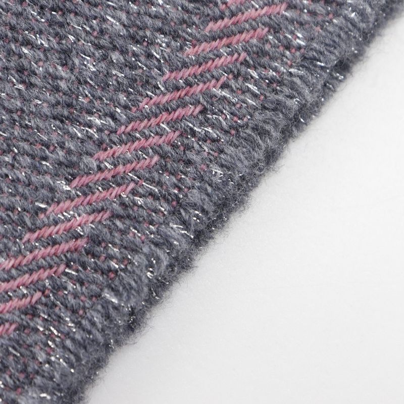 Gucci GG Jacquard Scarf 598993 Wool And Nylon Gray Women's Stole