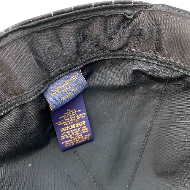 Louis Vuitton Nx2242 Crocomartier Cap Baseball Cap Cotton Purple Black Wool