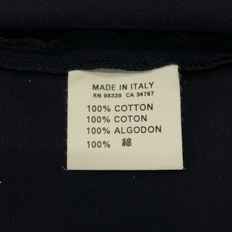 Prada - Cotton Side Slit Long Skirt - 38 - Navy - Women