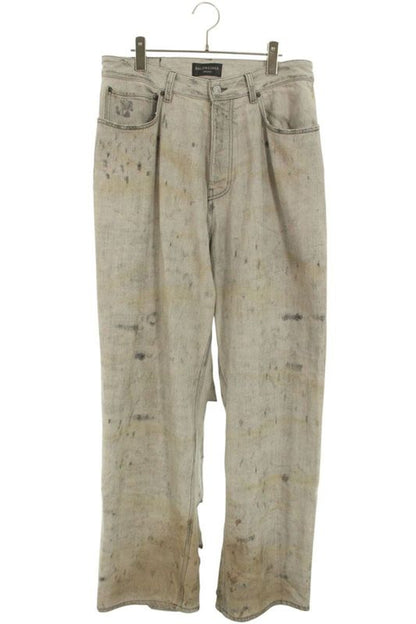 Balenciaga 23AW 745248 Tow71 Superdestroyed Large Fit Baggy Denim Pants Men's S