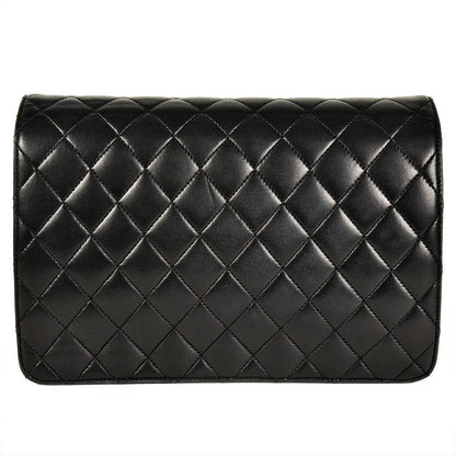 Chanel Matelasse Chain Shoulder Bag Lambskin Black Gold Hardware 8 Digits 14