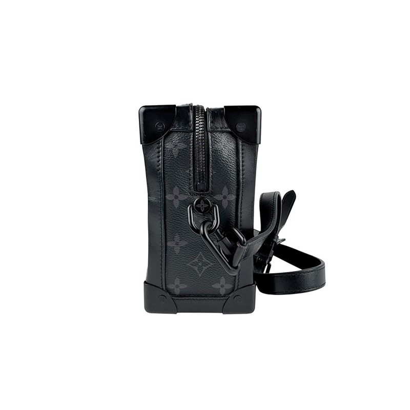 Louis Vuitton Crossbody Shoulder Bag Monogram Eclipse Soft Trunk M44730