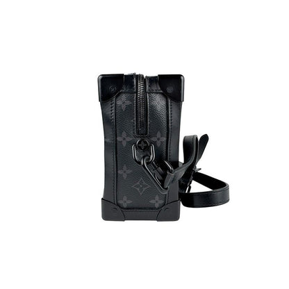 Louis Vuitton Crossbody Shoulder Bag Monogram Eclipse Soft Trunk M44730