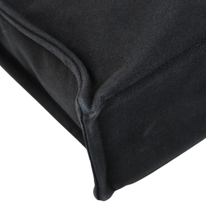 Hermes Fourre Tout Tote MM Black Canvas Women Hermes
