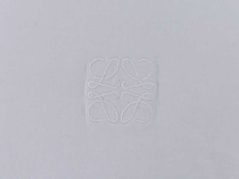 Authentic Loewe Anagram T-shirt Short Sleeve Tops S Cotton White Anagram