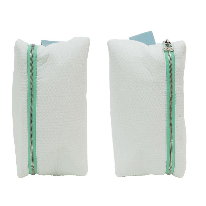 Hermes Gabriel To-go-mm Handbag Pouch Veil Aqua Ladies