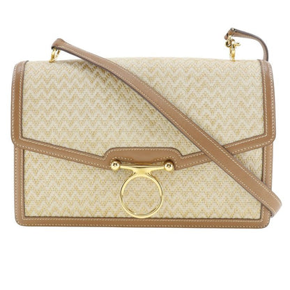 Hermes Vintage Canvas 0J Ladies Shoulder Bag