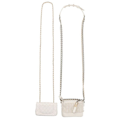 Chanel Sets Of 4 Minis Bags Mini Bag In Quilted Leather Case Women's