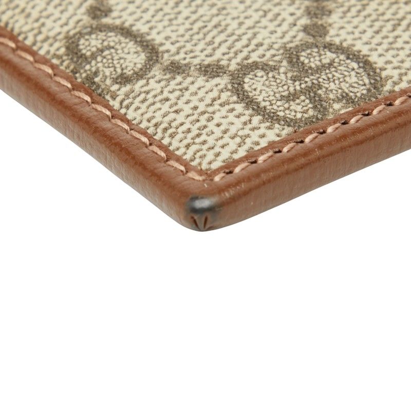 Gucci GG Supreme 673002 Beige Brown PVC Leather Women's Gucci