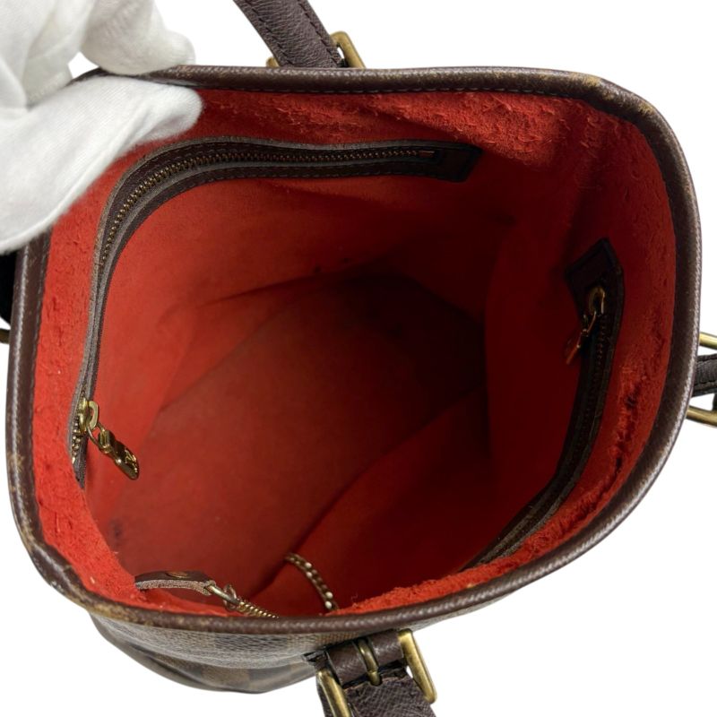 Louis Vuitton Petit Baguette Marais Mini Tote Bag Damier Leather Brown Shoulder