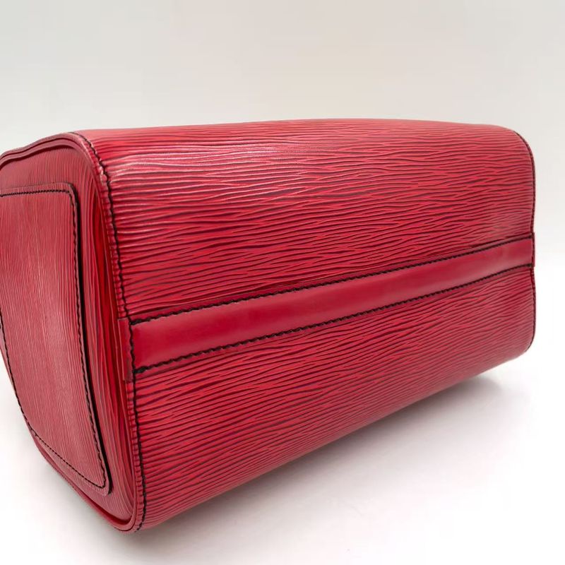 Louis Vuitton Speedy 25 Epi Castilian Red Leather Red Handbag Gold M43017