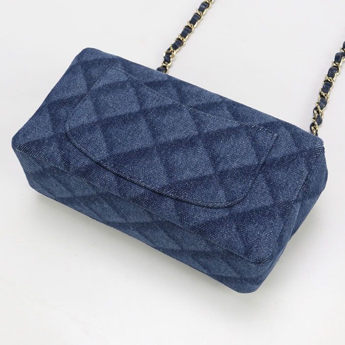 Chanel Chain Matelasse Crossbody Shoulder Bag Denim Eun7hue1 Ladies
