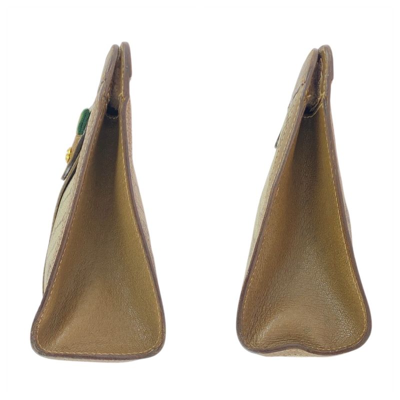 Gucci Vintage Old Gucci Sherry Line Brown GG Supreme Canvas Clutch Bag Second