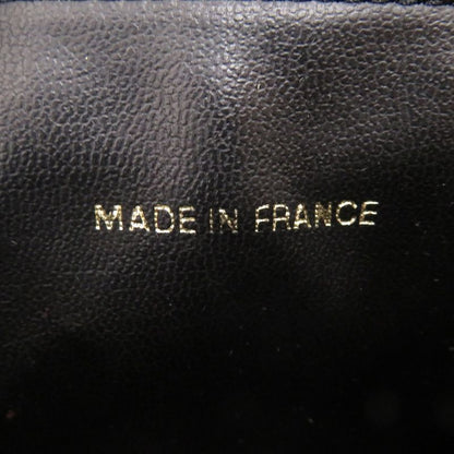 Chanel Caviar Skin Black #4 Coco Mark Vintage Vanity Bag Handbag Vertical Shape