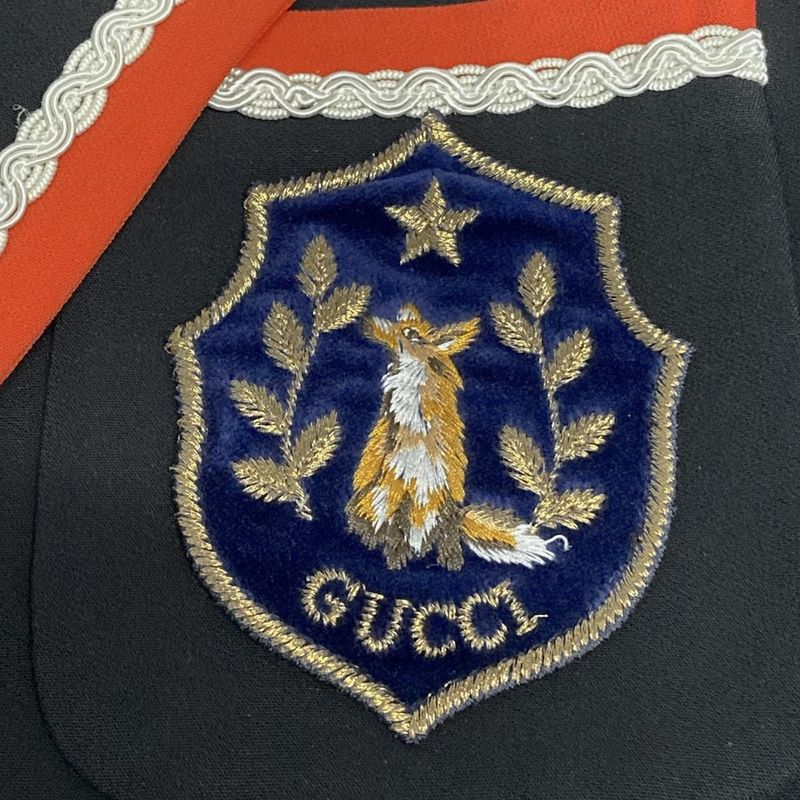 Gucci Jacket Size 38 S Women - 577028 Zacdk Black X Red X Ivory Long Sleeves /