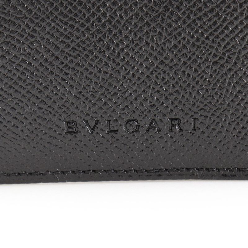 Bvlgari Leather Black Unisex Notebook Cabas