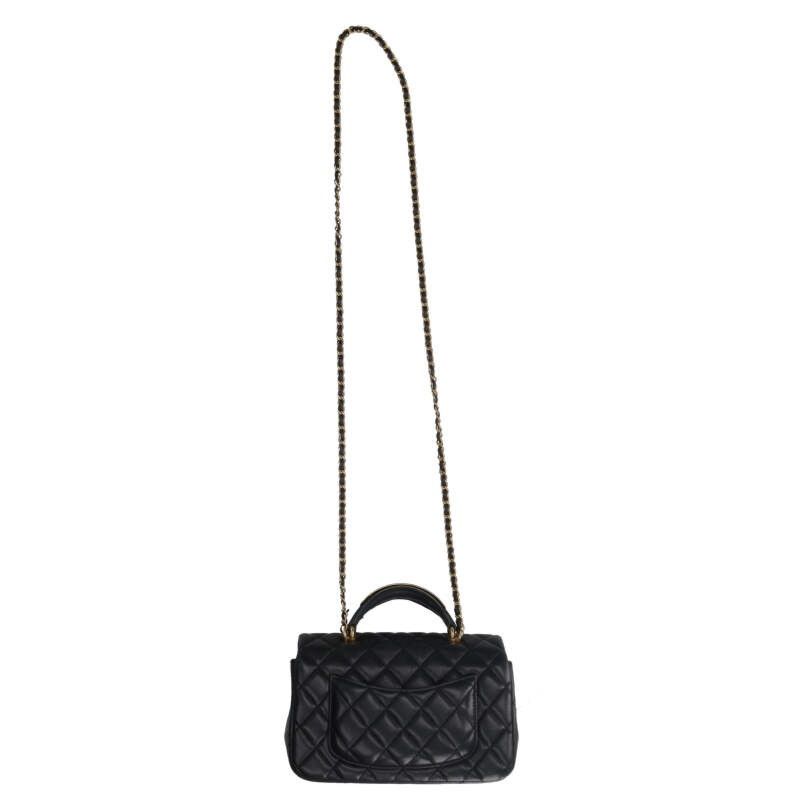 Chanel Top Handle Mini Flap Chain Shoulder Bag Men's