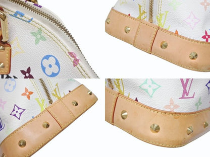 Louis Vuitton Takashi Murakami Alma GM Handbag Monogram Multicolor White — view 3