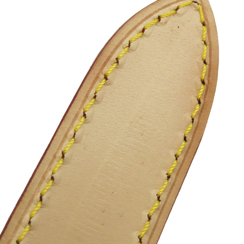 Louis Vuitton Shoulder Strap Nubuck Leather Beige Gold Hardware Accessories