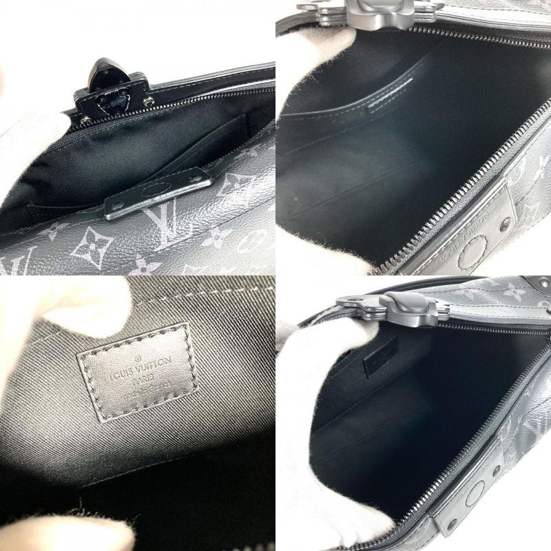 Louis Vuitton Shoulder Bag Soul Trunk EW M11744 Monogram Eclipse Canvas Black