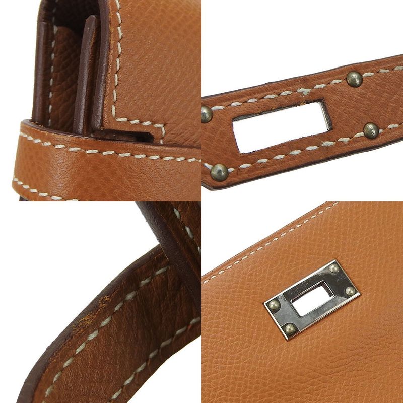 Hermes Long Wallet Kelly Wallet Engraved D Vaux Epson Gold Elegant Silverhardwar