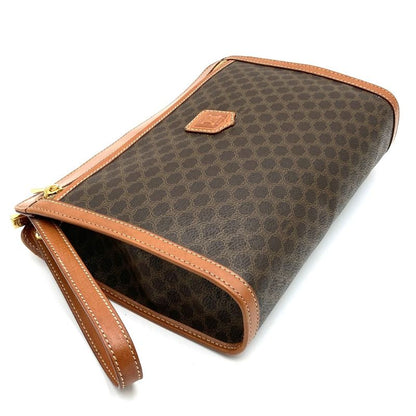 Celine M95 Clutch Bag Second Bag Pouch Macadam PVC Brown Ladies Men Fashion