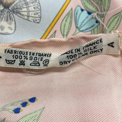 Hermes Scarf Carre 90 Blue Pink Multi COSTUMES DES DEPARTEMENTS