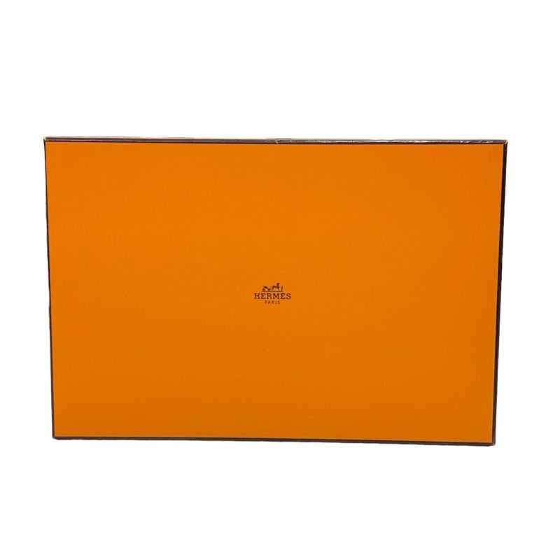 Hermes ELIA Sandals Shoes Leather Black Mule Circle Cut