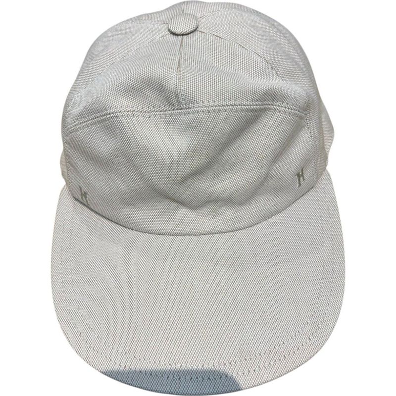 Hermes ② Nevada Cotton Canvas Cap Cotton Outer Linen Inner Unisex Beige 58