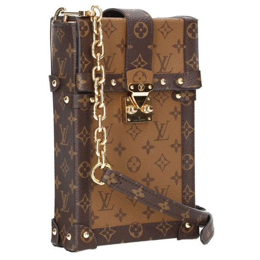 Louis Vuitton M67873 Pochette Trunk Vertical Monogram Reverse Shoulder Bag Women