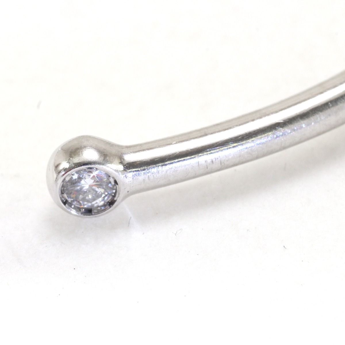 Louis Vuitton Bracelet Twist Blossom White Togo Old X Diamond Size S (15cm