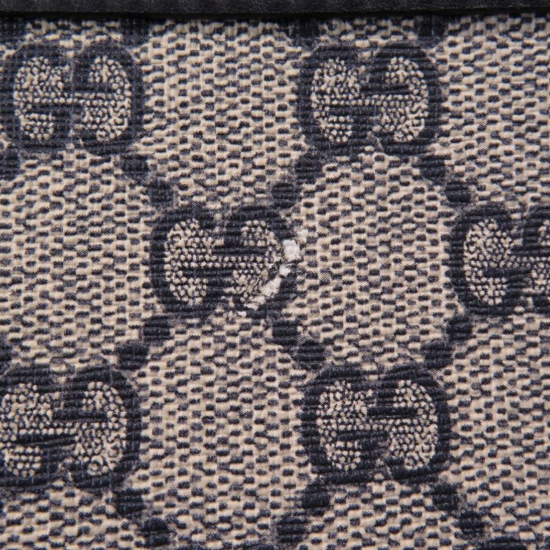 Gucci GG Supreme Canvas Navy Beige 201448 Shoulder Bag Navy Blue 0088 Gucci