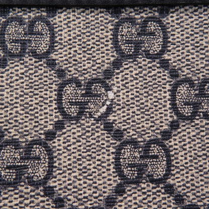 Gucci GG Supreme Canvas Navy Beige 201448 Shoulder Bag Navy Blue 0088 Gucci