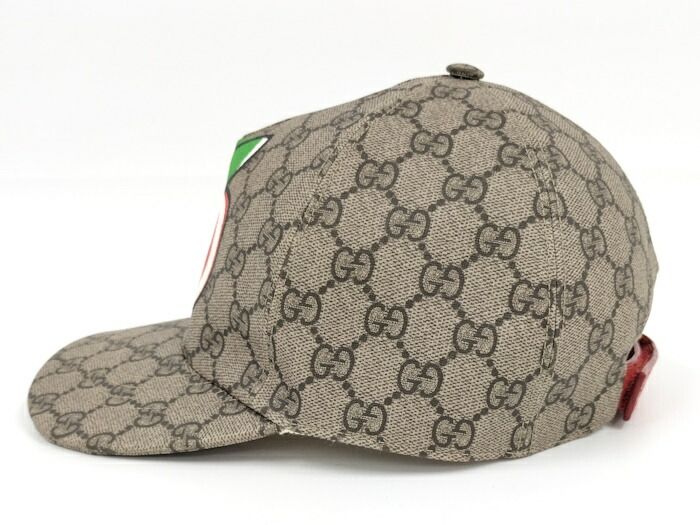 Gucci Baseball Cap GG Supreme Canvas GG Apple Beige 628446