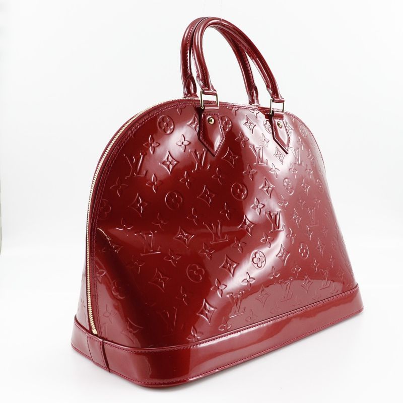 Louis Vuitton Alma GM M93596 Vernis Pomme D'amour Red Mi2079 Ladies Handbag