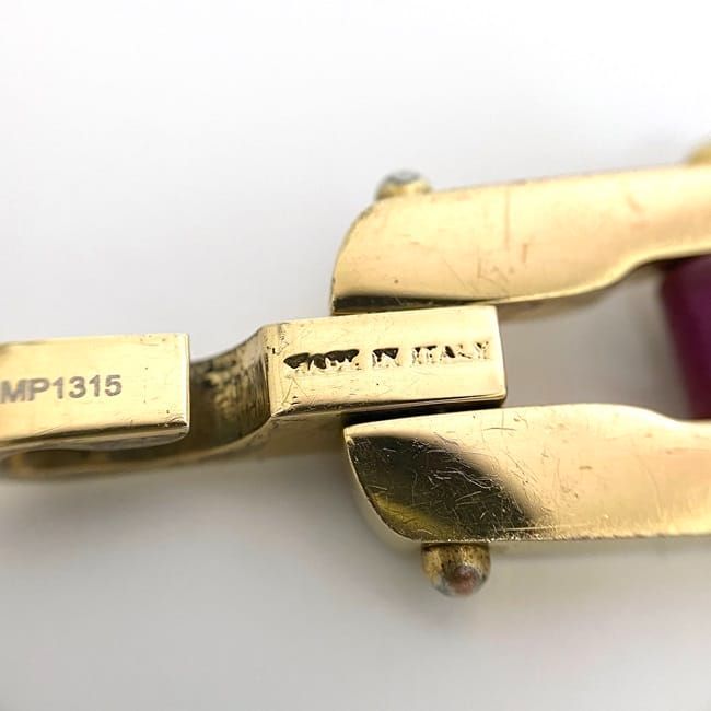 Fendi Bracelet Pink Gold Ec20703 Excellent Condition Leather