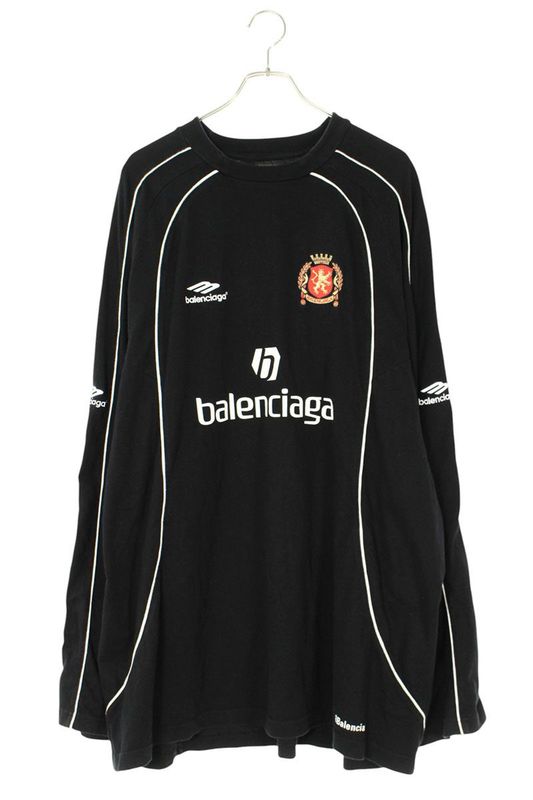 Balenciaga 778972 Tpvr5 Paris Soccer Print Long Sleeve Cut And Sewn Men's 4